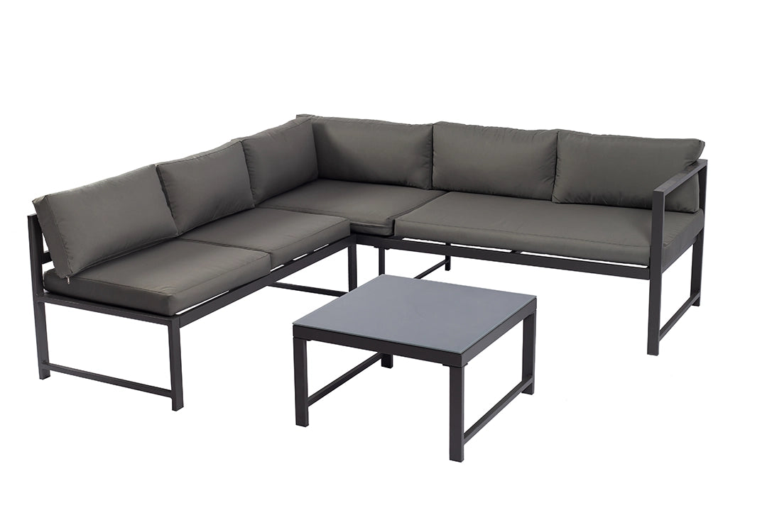 Outdoorlounge mit Liegefunktion, Aluminium