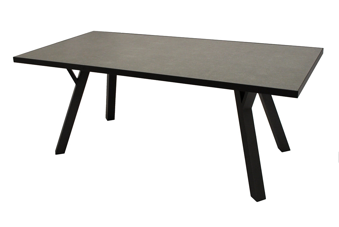 Aluminiumtisch dunkelgrau, Esstisch, Gartentisch