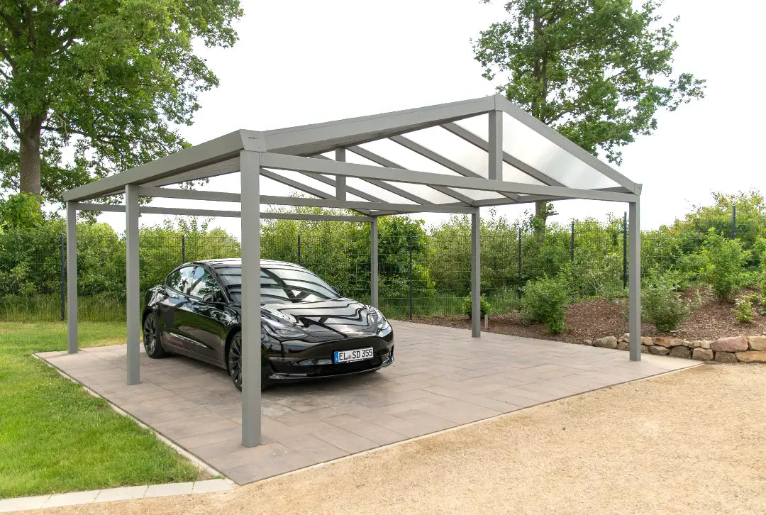Satteldachcarport 610x800cm (BxT) freistehend