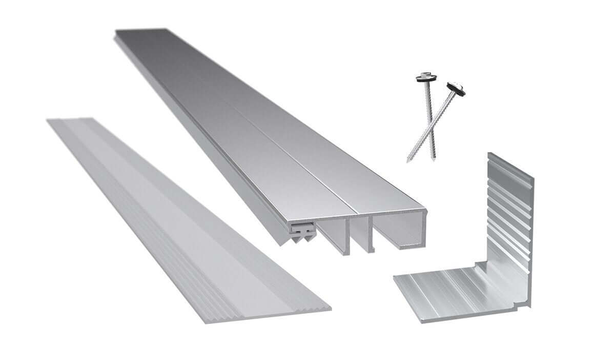 Aluminium Randprofil Komplettset ab 450cm