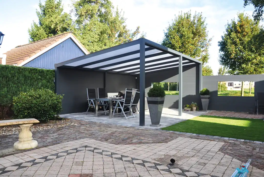 Terrassenüberdachung aus Aluminium, Freistehend