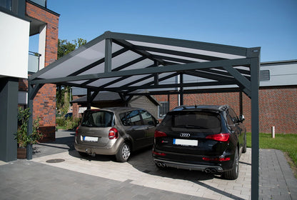 Satteldachcarport 610x500cm (BxT) freistehend