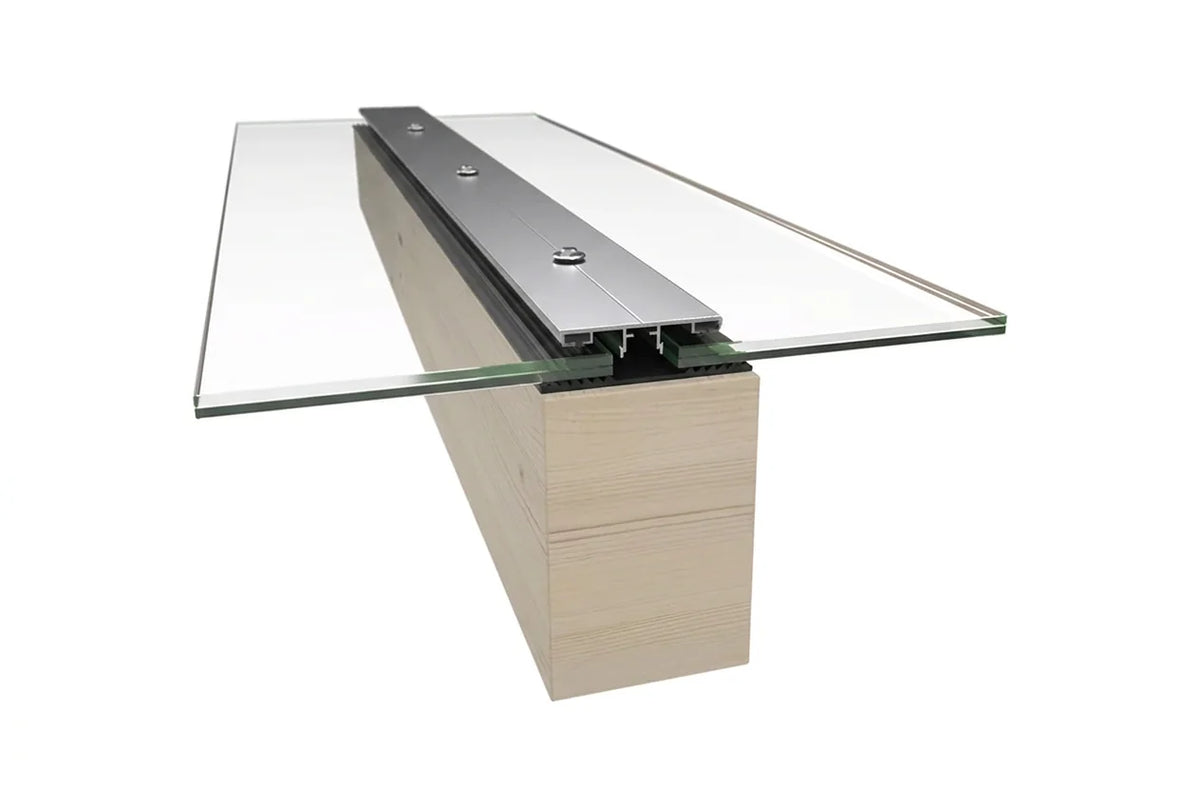 Aluminium Mittelprofil Komplettset bis 400 cm