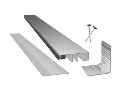 Aluminium Randprofil Komplettset bis 400 cm