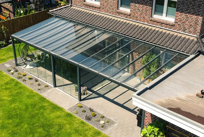 Terrassenüberdachung Aluminium 600x500cm VSG