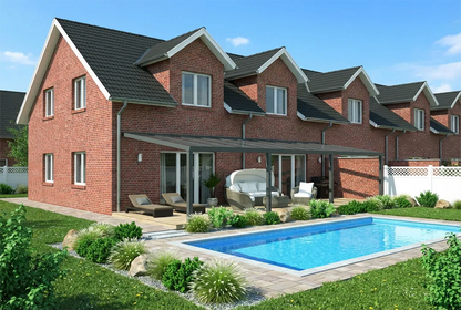 Terrassenüberdachung Aluminium 700x250cm VSG schwarz