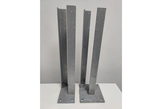 Pfostenträger zum Aufschrauben für Aluminiumzaun