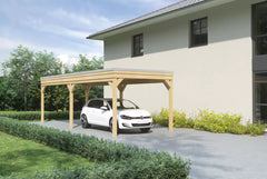 Flachdachcarport aus Leimholz 3x5m