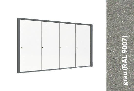 Glasschiebewand grau 10mm – steda