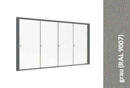 Glasschiebewand grau 10mm – steda