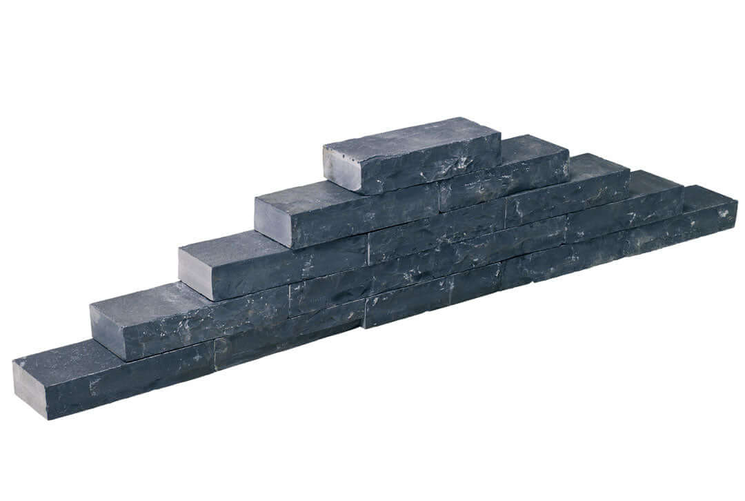 Mauerstein Slimwall Black Beauty Rockface 40x16x8 cm