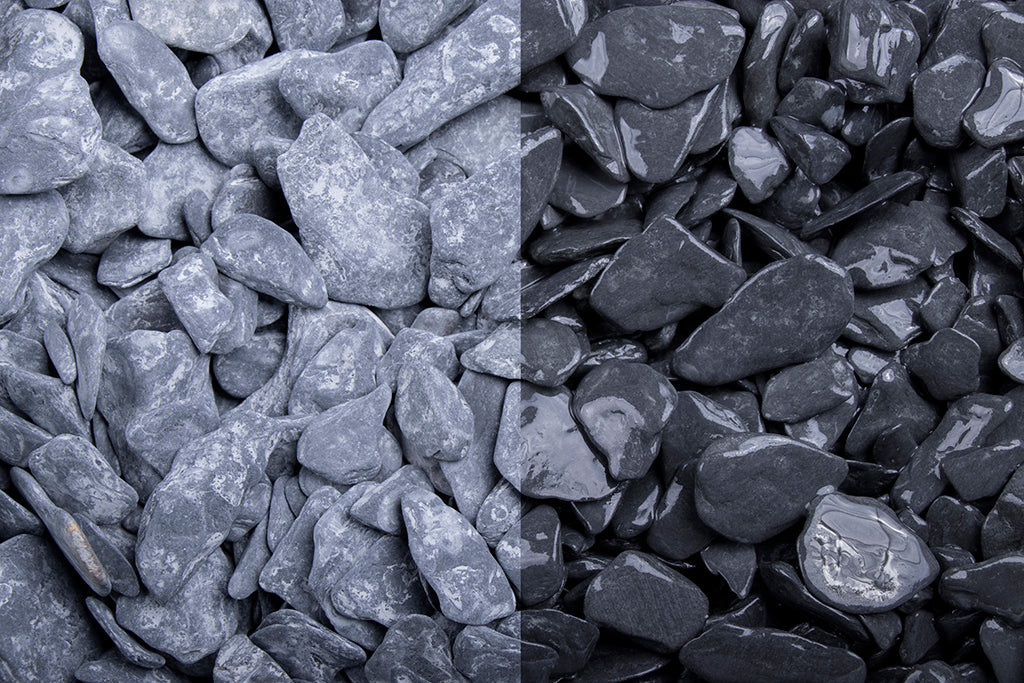 Canadian Slate schwarz getrommelt